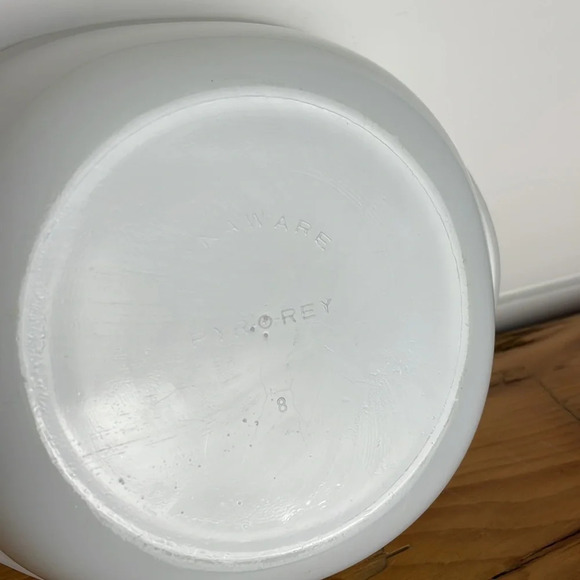 Vintage Dynaware Pyr-O-Rey Cookware Casserole Dish Daisy Floral Opal Mexico - Picture 10 of 11